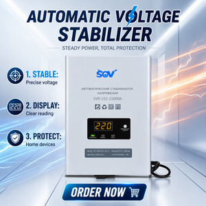 Stabilisateur de tension AC OEM ODM SVR-151 1500VA 220V monophasé, régulateur automatique avec affichage numérique pour la maison - Product Image 1