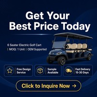 Carrito de Golf Eléctrico Todoterreno de 6 Plazas, Motor Asíncrono de CA de 4.0kW, Freno de Disco Delantero de Doble Circuito, Vehículo Eléctrico para Recorridos