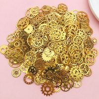 Roue de mélange de breloques en alliage Steampunk antique pour l'artisanat de bijoux et autres articles faits à la main emballés dans un sac