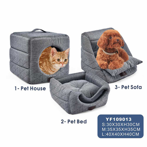 Usine Vente Divers Carré Pliable Douillet Lavable Lit <span class=keywords><strong>de</strong></span> <span class=keywords><strong>Chat</strong></span> Pour Animaux <span class=keywords><strong>De</strong></span> Compagnie Chien <span class=keywords><strong>Grotte</strong></span> - Product Image 5