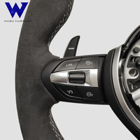 Volant en cuir de cerf pour BMW M3 M4 M5 M6 F30 F10 F15 F36 F01 F20 F22 F25 F31 F32 E70 E71 E90 E91 E92 X1 X2 X3 X4 X5 X6