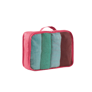 Ensemble de 5 cubes de rangement de voyage portables, é<span class=keywords><strong>l</strong></span>égants, grande capacité, pliables, durables, en polyester respirant, avec fermeture éclair, <span class=keywords><strong>l</strong></span>égers - Product Image 2