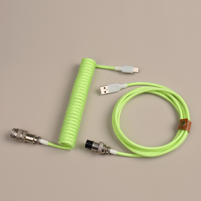 Gx16 5pin Connector Braided Cord Wire Usb Type c Keyboard Wire Usb c Fast Charger Cable Gx16 3 Pin Aviation