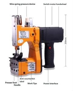 Máquina de <span class=keywords><strong>Coser</strong></span> Recargable Pequeña, Portátil y Práctica, para Tejer Bolsas, Sacos de Arroz, Bolsas de Piel de Serpiente, Máquina de Empacar y Sellar - Product Image 4