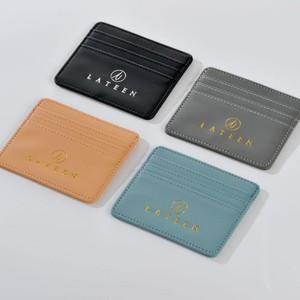 Wholesale and custom-made exquisite PU leather multi-<b>card</b> ultra-thin <b>card</b> <b>holders</b> with fresh and simple printed logos - Product Image 3