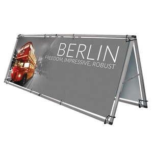 Sport Advertising Outdoor Using Display a <b>Frame</b> Sign Pop up Banner PVC Board Fold Triangle Display Stand with Accessoires - Product Image 2