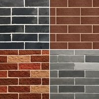 Briques flexibles à surface souple** Légères **Revêtement mural extérieur imperméable** pour la décoration d'hôtels modernes**