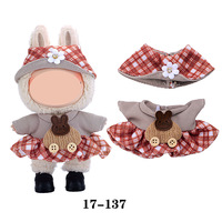 Robe de princesse mignonne et tendance, faite à la main, vêtements pour poupées en peluche, accessoires, tenues pour poupées, vêtements adaptés