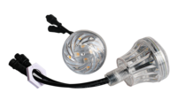 Vente en gros de cabochons LED en plastique étanches IP65 pour aménagement paysager, 360 degrés, 60 mm, 18 LED, pixel 24 V, éclairage UCS2903 RGB, pour les fêtes et les attractions