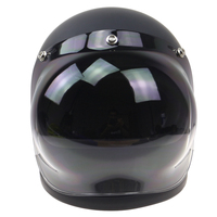 Casque intégral de moto en fibre de verre Retro Jet approuvé par les points