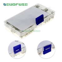 Fusible de Tubo de Vidrio de Soplado Rápido, Kit de Fusibles de Acción Rápida, 6x30mm, 250V, 0.5A, 1A, 2A, 3A, 5A, 8A, 10A, 15A, 20A, 30A, 72 Unidades