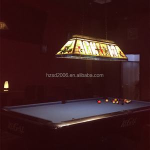 Lámpara de Mesa de Billar Tiffany, Estilo Europeo, LED 2700K, Luz Blanca Cálida, Forma Rectangular, para Hogar, Bar, Comedor, en Oferta - Product Image 1