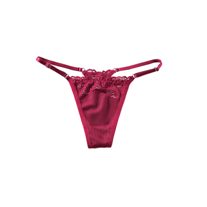 2026 OEM Lingerie féminine en dentelle, culotte <span class=keywords><strong>string</strong></span> et slip respirant, taille ajustée, pour <span class=keywords><strong>femmes</strong></span> et jeunes filles - Product Image 4