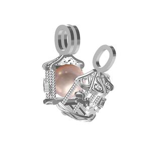 Regalo <span class=keywords><strong>de</strong></span> <span class=keywords><strong>los</strong></span> niños <span class=keywords><strong>de</strong></span> plata caballo <span class=keywords><strong>de</strong></span> carrusel jaula perla colgante medallón collar <span class=keywords><strong>de</strong></span> perlas joyas a una perla <span class=keywords><strong>de</strong></span> agua dulce - Product Image 2