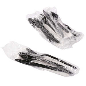 FULING Tenedor y Cuchara Cuchillo Desechable 2,5G Cubiertos de plástico PP de peso medio - Product Image 4