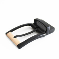 Boucle à dents réversible noire 35 mm en alliage de zinc, attache de ceinture à broche unique, quincaillerie robuste MX MX-309