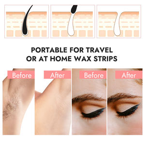 Stokta Taşınabilir Ağda Kağıdı 15 Adet Çift Taraflı Dokunmamış Kumaş Tek Kullanımlık Tüy Dökücü Ağda Bantları - Product Image 3