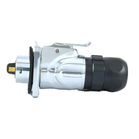 Connecteur circulaire étanche LP20 mâle/femelle 2-14 broches, indice de protection IP67, 250V-400V 5A-10A, à souder, avec extrémité de câble assemblée, en métal