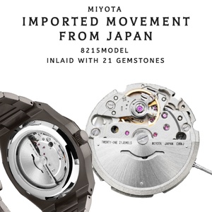 Nouvelle montre mécanique automatique en acier inoxydable 316L véritable météorite gris spatial rare, mouvement mécanique japonais pour hommes - Product Image 4
