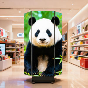 畅销户外室内高分辨率超薄 P2.5 便携式三折 LED 海报显示屏，适用于零售店 - Product Image 1