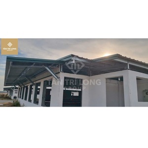 Fabricant de toit en treillis d'acier préfabriqué Vietnam Premium Structure sur colonne en béton pour ferme d'élevage de volailles et de porcs - Product Image 6