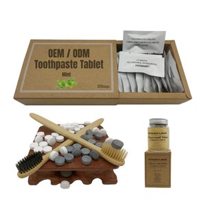 Tabletas <span class=keywords><strong>de</strong></span> Pasta <span class=keywords><strong>de</strong></span> Dientes Desechables Mini Premium con Flúor Anticaries, Tamaño <span class=keywords><strong>de</strong></span> Viaje, Aroma Fresco, Set <span class=keywords><strong>de</strong></span> Hotel, Kit <span class=keywords><strong>Dental</strong></span> - Product Image 3