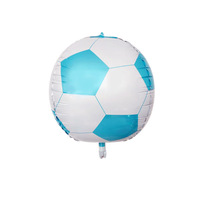 Vente en gros ballon de football 22 pouces 4D en film d'aluminium ballons de football de haute qualité pour fête d'anniversaire d'enfants