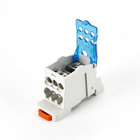Bloque de terminales de distribución para carril DIN UKK125A, conector de cable de entrada única y salida múltiple de 1000V