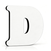 Lettres vierges pour sublimation D, idéales pour collages photo, lettres vierges pour tableau blanc, parfaites pour la décoration murale et les ornements suspendus.