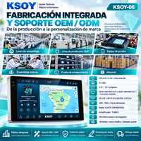 KSOY pemutar Multimedia mobil, layar mobil Multimedia Universal 9 inci 10 inci Android 16 6 + 128G FM RDS 4G LTE WiFi 6 DSP USB 8 Core 360 kamera