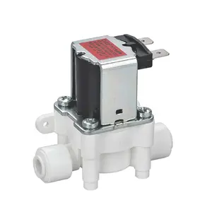 CNKB Hot Sale DC12/24/36V 1/4" plastic drain valve FPD-360M80 hot water dispenser parts