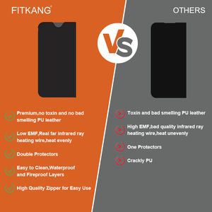 Couverture de <span class=keywords><strong>sauna</strong></span> infrarouge personnalisée OEM pour usage domestique, couverture de <span class=keywords><strong>sauna</strong></span> professionnelle pour enveloppement corporel, couverture de <span class=keywords><strong>sauna</strong></span> spa à 1 zone avec fermeture éclair et trous pour les bras - Product Image 4