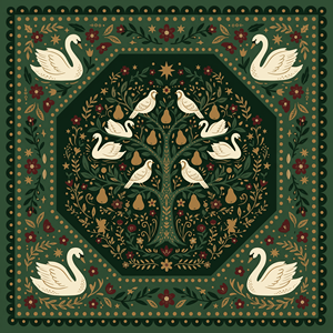 Tapete de Mahjong Personalizado con Impresión Rápida y Entrega en EE. UU., Diseño de Árbol de la Vida con <span class=keywords><strong>Cisne</strong></span>, Geométrico, Antideslizante, de Goma, para Juegos Familiares en Mesa - Product Image 1