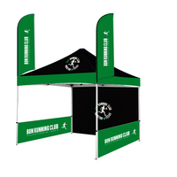 Tente de promotion personnalisée 3x3 pour salon professionnel, en aluminium, avec logo publicitaire, pliable, type gazebo, chapiteau, auvent, tente pop-up
