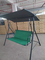 Chaise suspendue d'extérieur, balançoire, hamac de patio, convertible en lit plat avec auvent réglable