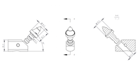 Pointes de tranchée BM92 avec pointes en carbure pour machines de tranchage