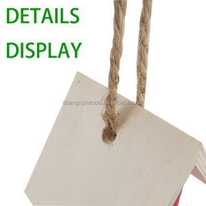 Afneembaar Handgemaakt Vogelhuisje Rustiek Natuurlijk Buiten Hangend Massief Houten Vogelhuisje - Product Image 4