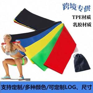 สายยางยืดออกกำลังกาย พิมพ์โลโก้ ยืดเหยียดได้ ใช้ในบ้าน กันลื่น ทำจากยางลาเท็กซ์  แบบวง  แรงต้านต่างๆ  ทนทาน น้ำหนักเบา/ปานกลาง/หนัก - Product Image 3