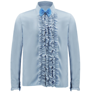 Disfraz de Cosplay Estilo Smoking Azul de los 80s y 90s con Sombrero de Copa y Corbata de Moño - Product Image 1