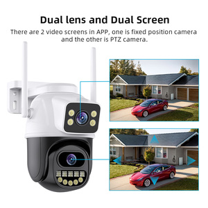Cámara Exterior <span class=keywords><strong>ICSee</strong></span> A33 8MP, Mini Cámara de Seguridad WiFi para el Hogar, Pantalla Dual, Impermeable, Visión Nocturna, Intercomunicador de Voz - Product Image 3