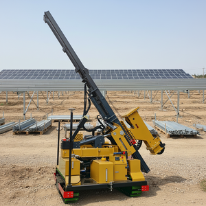 <span class=keywords><strong>Pile</strong></span> driver solaire automatique à double mode BeiDou/GPS, nivellement automatique, sur chenilles, hydraulique, haute efficacité pour terrains complexes - Product Image 1