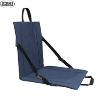 Mydays Tech Coussin de chaise de plage pliable pour l'extérieur Coussin de siège de stade portable avec support dorsal