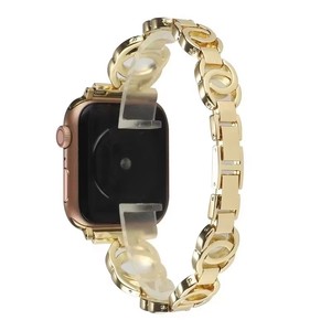 Compatible con <span class=keywords><strong>Apple</strong></span> <span class=keywords><strong>Watch</strong></span> 38mm 40mm 42mm 44mm Correa de Acero Inoxidable de Aleación Premium Compatible con IWatch7 6 5 4 3 2 1 - Product Image 5