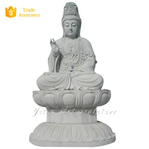 Marble Buddha 47inch Thai Marble Garden Stone Buddha Statue For Sale
