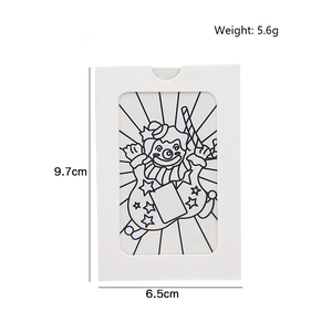 Carta da Clown con trucco magico giocattolo per oggetti di scena di piccole dimensioni che cambiano colore Clown facile da fare trucchi magici per bambini - Product Image 4