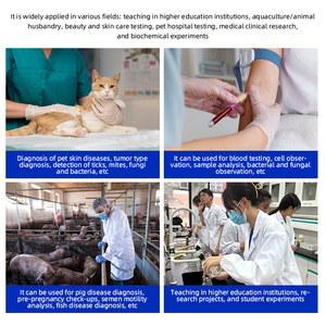 Microscopio biológico Murzider con cámara de 1000W para hospitales veterinarios y de mascotas - Product Image 3