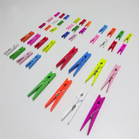 Cadeaux de promotion Mini artisanat en bois Fournisseur de clips en bois imprimés multicolores