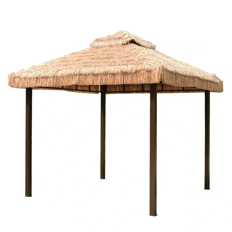 Thatched pavilion outdoor courtyard garden pavilion straw awning canopy tent leisure pergola