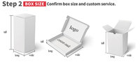 Caja de Regalo Plegable Plana de Cartón Kraft con Logotipo Personalizado Impreso a Color, Caja de Cartón Corrugado de Lujo para Envíos