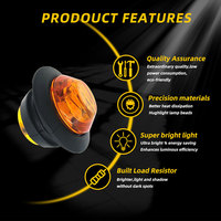 Luz de Posición Lateral DRL para Camiones, Autobuses, Remolques, Lámpara de Freno Trasera, Accesorios para Camiones, Luces Traseras 24v